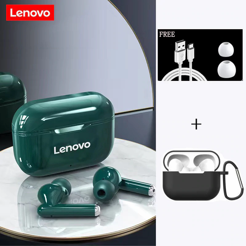 Thumbnail: Lenovo LP1 TWS Wireless Bluetooth 5.0 Earbuds Noise Cancellation With Microphone