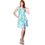 Thumbnail: Evanese Women Floral Printed Casual Deep v Neck Short Tiered Cocktail Day Dress