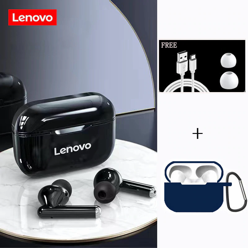 Thumbnail: Lenovo LP1 TWS Wireless Bluetooth 5.0 Earbuds Noise Cancellation With Microphone
