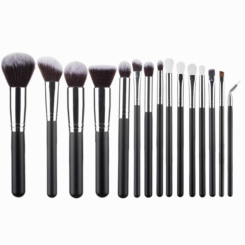 Thumbnail: Cosmetics Makeup Brushes Set 10/15pcs Complete Kit Powder Eyebrochas Eyeshadow