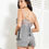 Thumbnail: 2Pcs Plus Size Cotton Pajama Set Sexy Lace Top and Shorts V-Neck Sleeveless