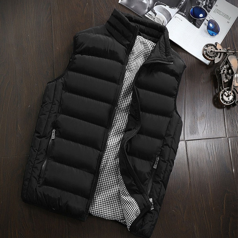 Thumbnail: Vest Men New Stylish Autumn Vests Spring Warm Sleeveless Jacket