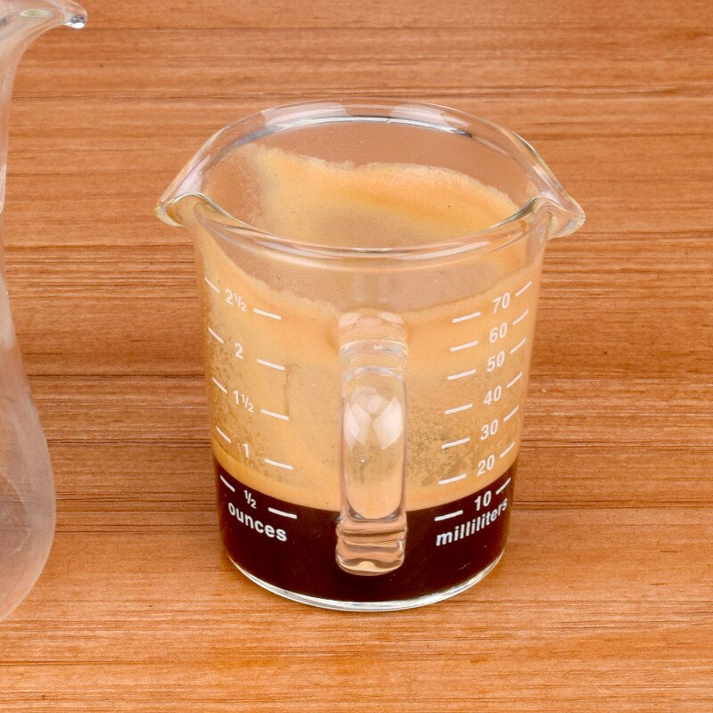 Thumbnail: Heat-Resistant Glass Measuring Cup Jigger for Espresso Coffee Double-Mouthed
