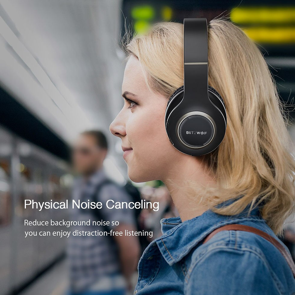 Thumbnail: Wireless Bluetooth Headset Foldable Over-Ear Headphones With Microphone