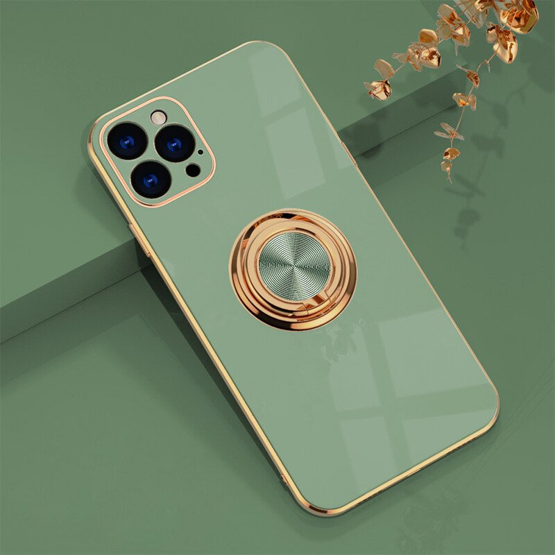 Thumbnail: Luxury Ring Case for iPhone 12 11 Pro Max XS XR X S 7 8 Plus SE 2020
