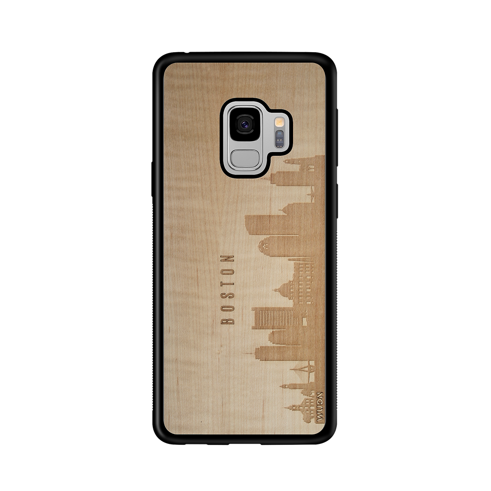 Thumbnail: CityScape Wooden Phone Case (Boston MA Skyline)