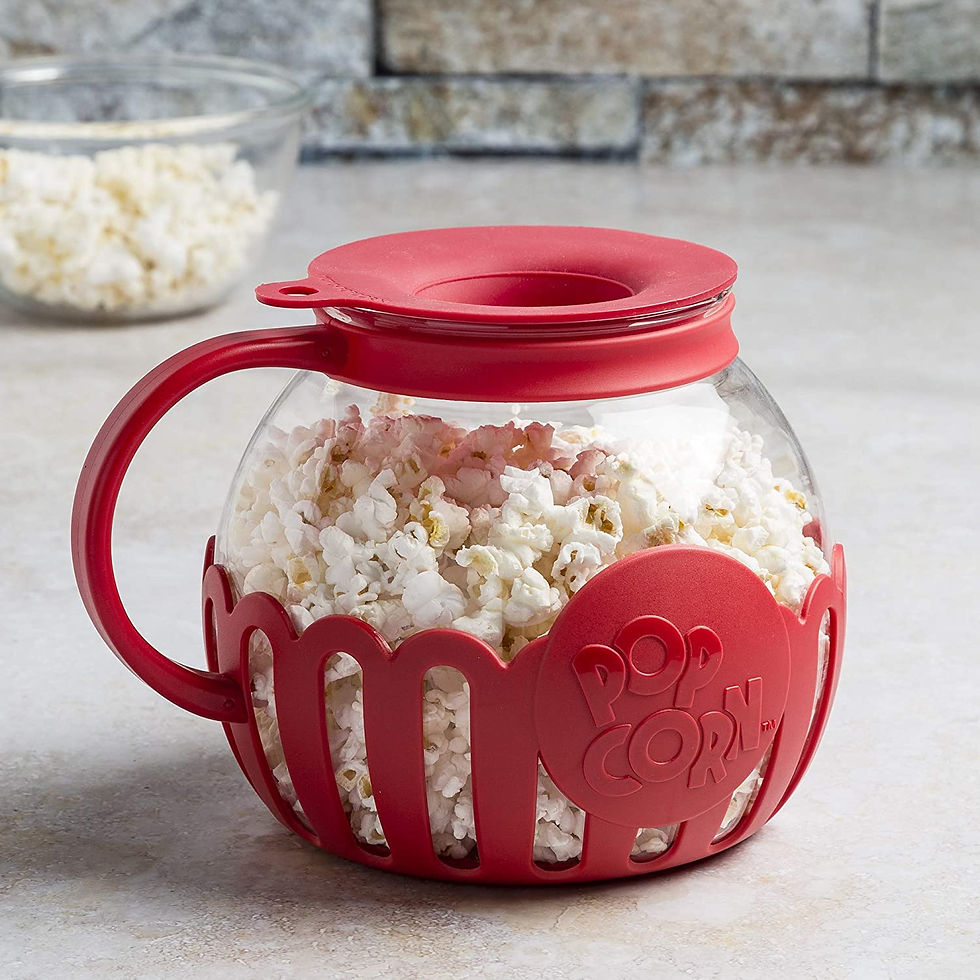 Thumbnail:  Microwave Micro-Pop Popcorn Popper, Borosilicate Glass, 3-in-1 Lid, Dishwasher