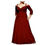 Thumbnail: Evanese Women's Plus Size Elegant Long Formal Evening Dress With 3/4 Sleeves