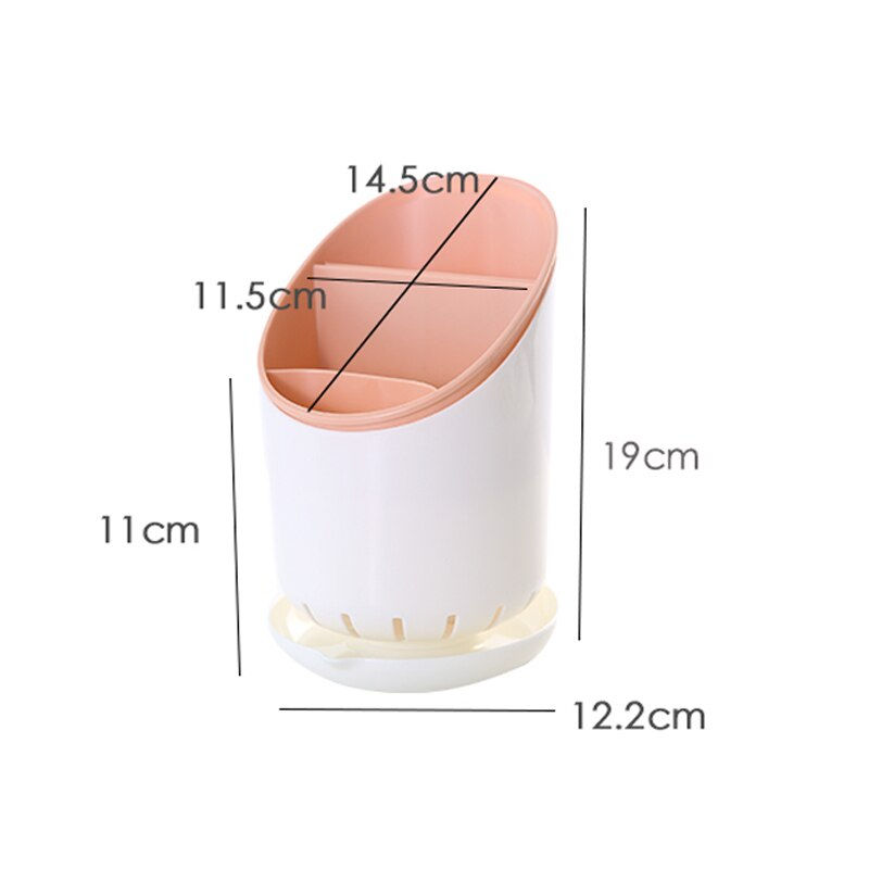 Thumbnail: Cutlery Storage Holder Kitchen Tool Plastic Drainer Drain Containers Drying Rack