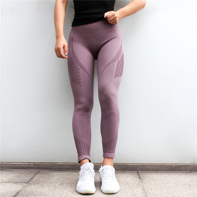 Miniatyrbild: Seamless Tummy Control Gym Compression Tights Pants