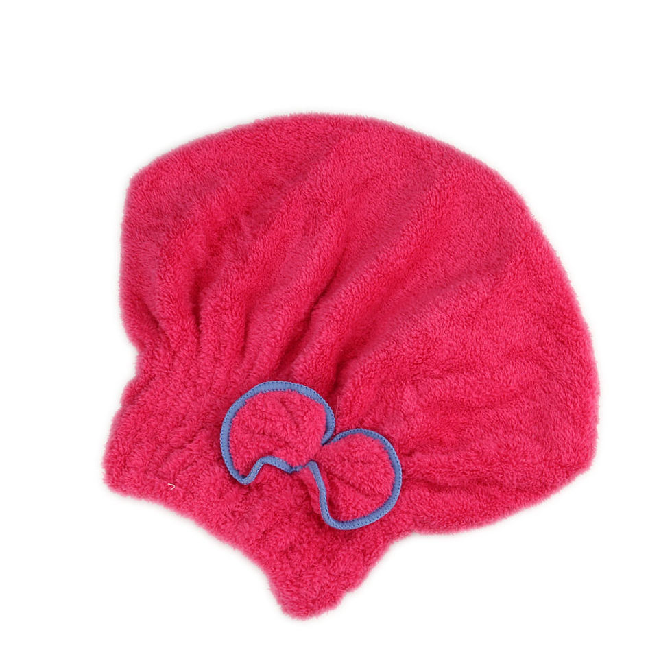 Thumbnail: Microfibre Quick Hair Drying Bath Spa Bowknot Wrap Towel Hat Cap WXV Sale