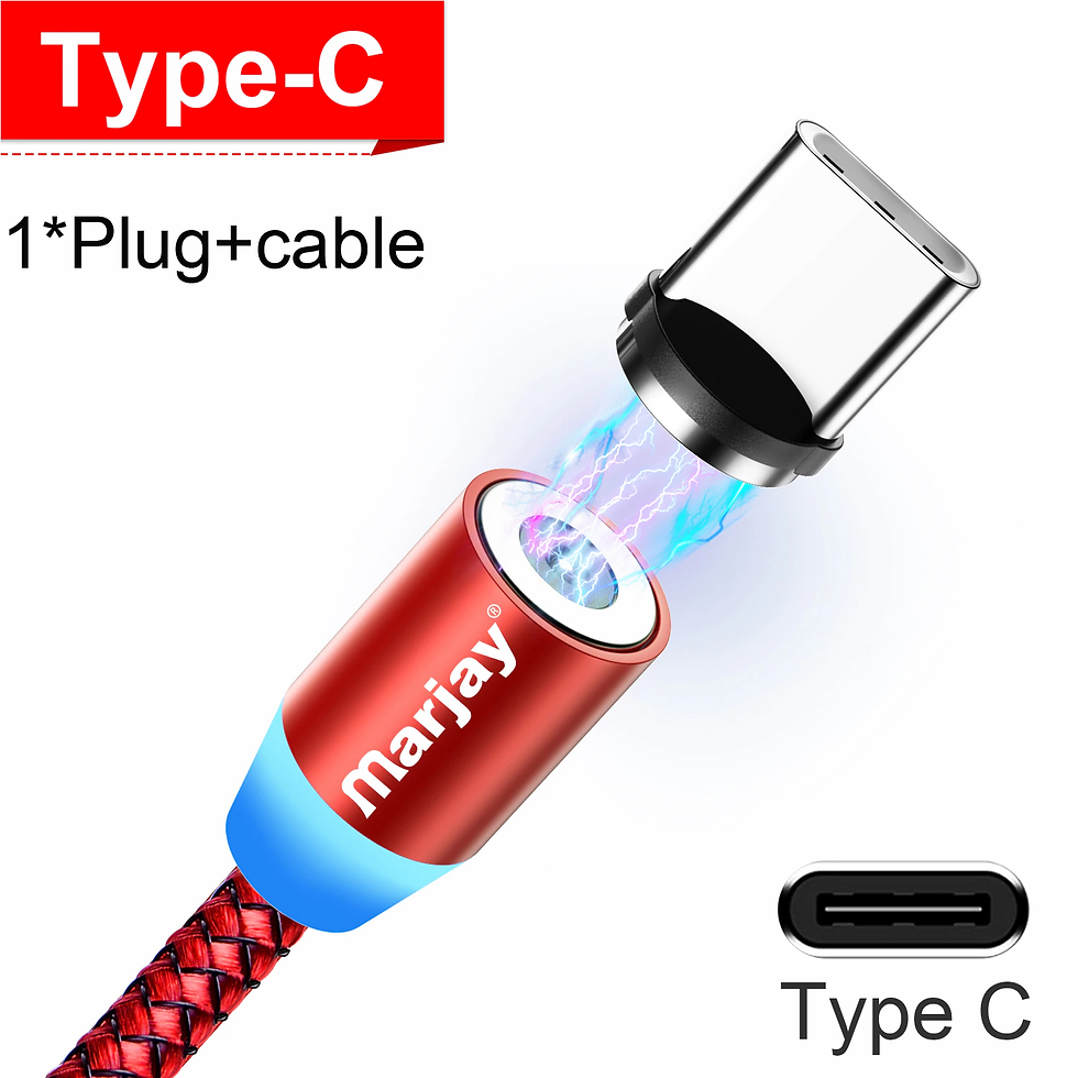 Thumbnail: Magnetic Micro USB Cable for iPhone Samsung Android Fast Charging Magnet Charger