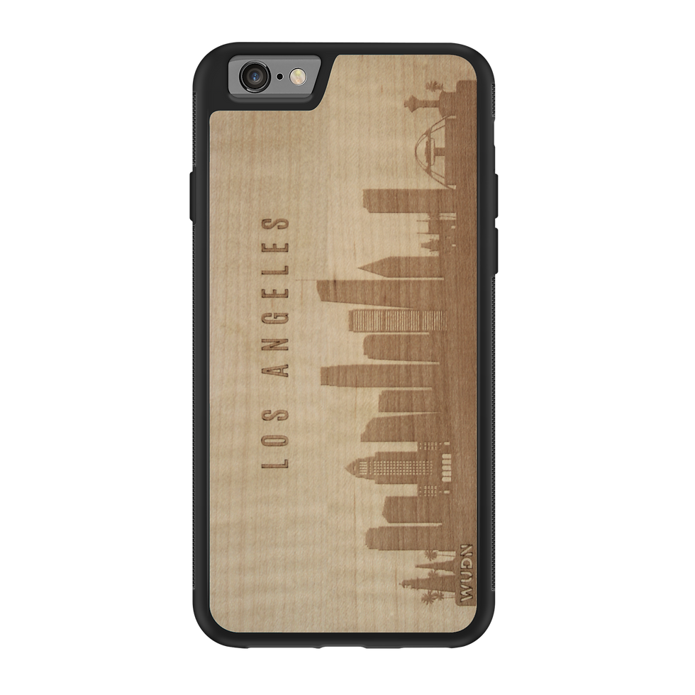 Thumbnail: CityScape Wooden Phone Case (Los Angeles CA Skyline)