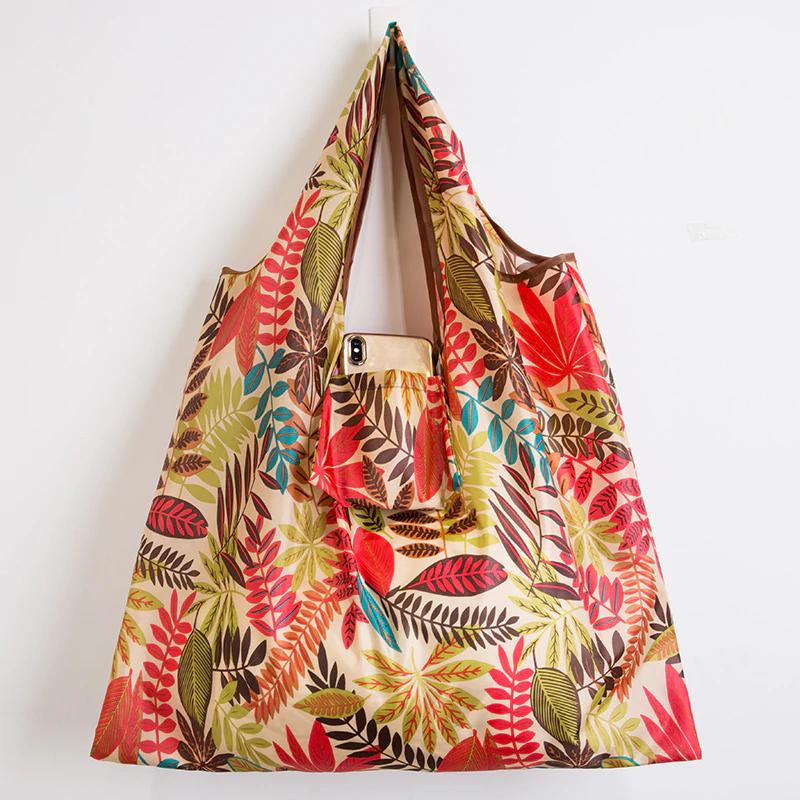 Thumbnail: Big Size Thick Nylon Large Tote ECO Reusable Polyester Portable Shoulder Women's