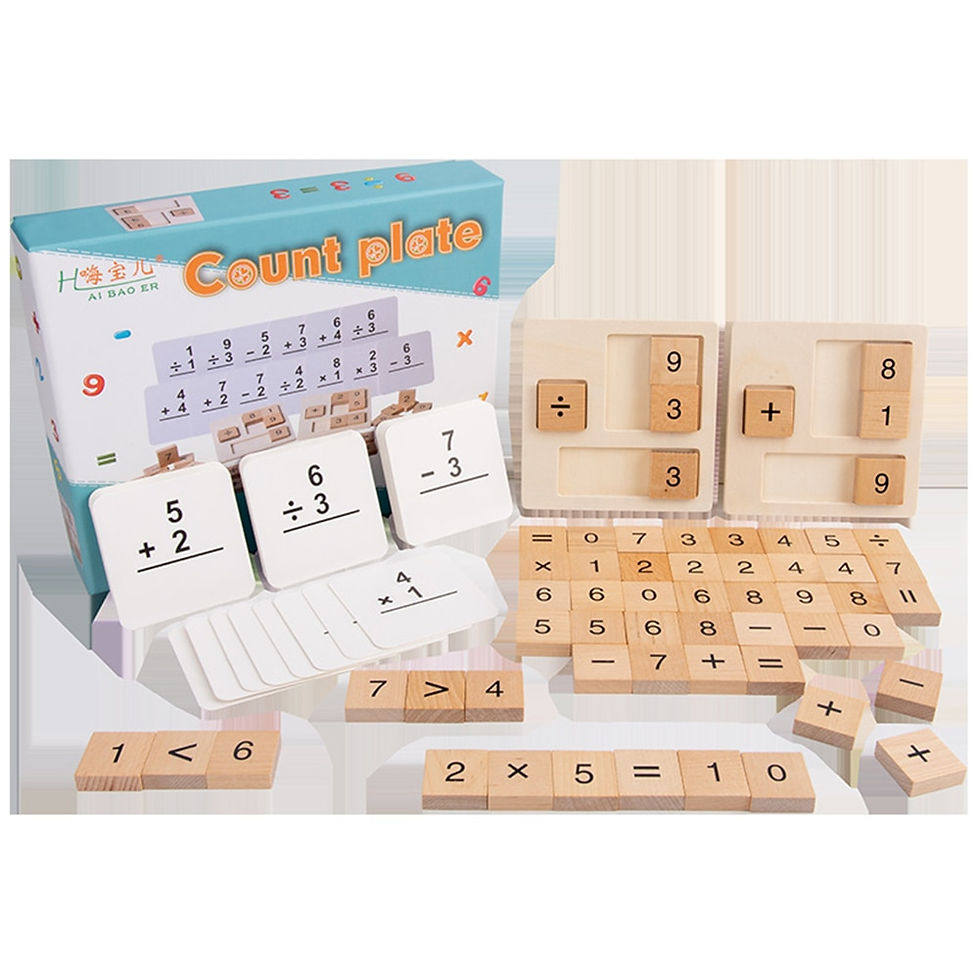 Thumbnail: Montessori Mathematics Counting Puzzle Game Wooden Number Math Calculate