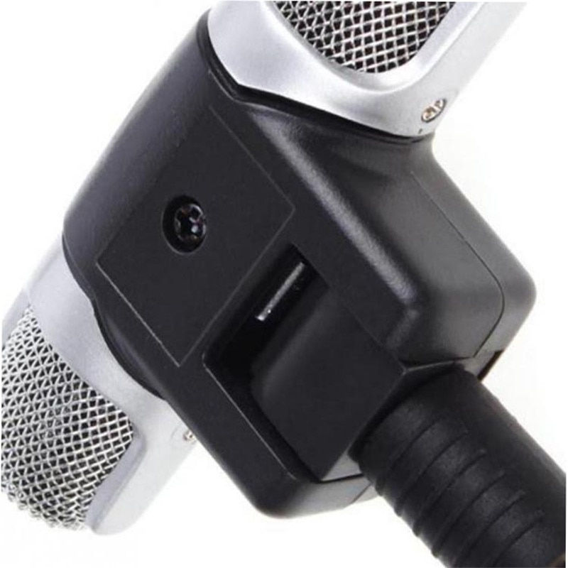 Thumbnail: Mini 3.5mm Jack Microphone Stereo Mic for Recording Mobile Phone Studio