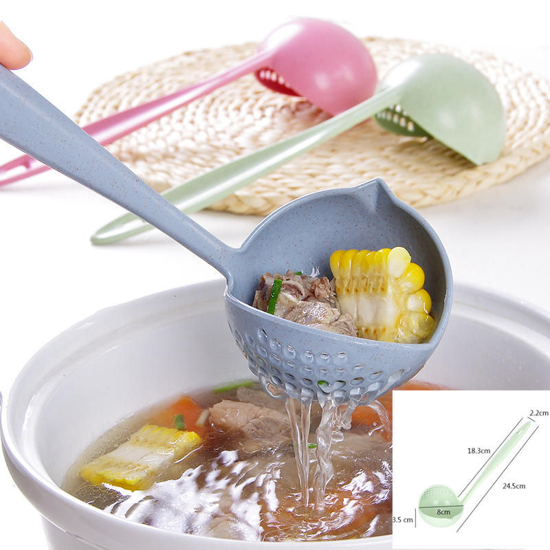 Thumbnail: Plastic Silicone Kitchen Cooking Salad Serving Stainless Steel Handle Utensil