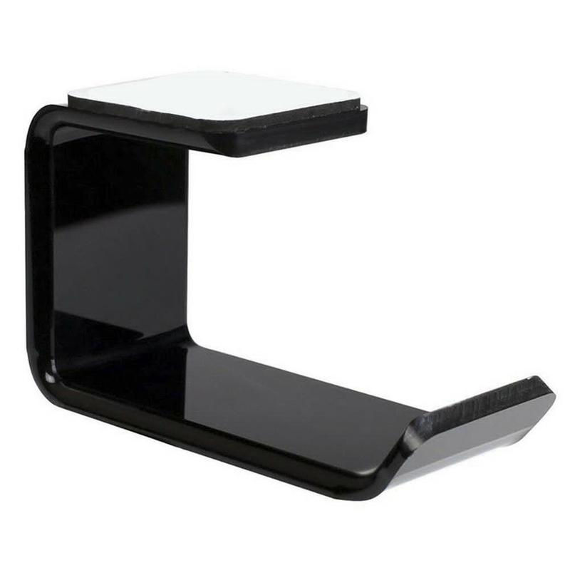 Thumbnail: 1PC Sticker Acrylic Headphone Bracket Hanger Under Display Mounted Sticky