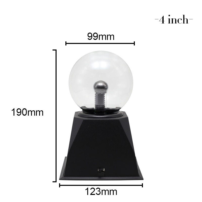 Thumbnail: Novelty Magic Plasma Ball Light 3/4/5/6 Inch Night Light Christmas