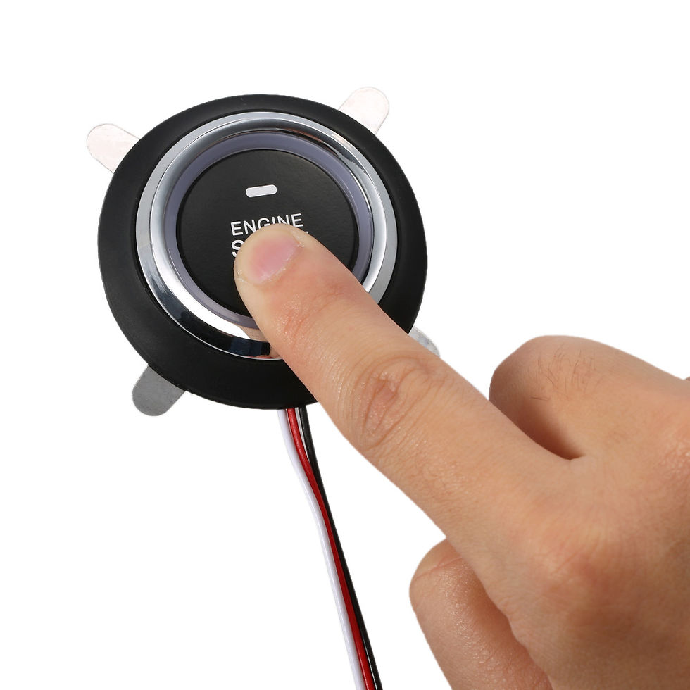 Thumbnail: Auto Car Alarm Engine Starline Push Button Start Stop RFID Lock Ignition Switch