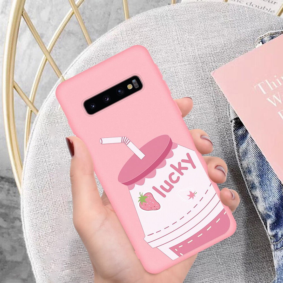 Thumbnail: Love Cartoon Patterned Phone Cover for Samsung S20 FE S21+ S20Plus TPU Soft