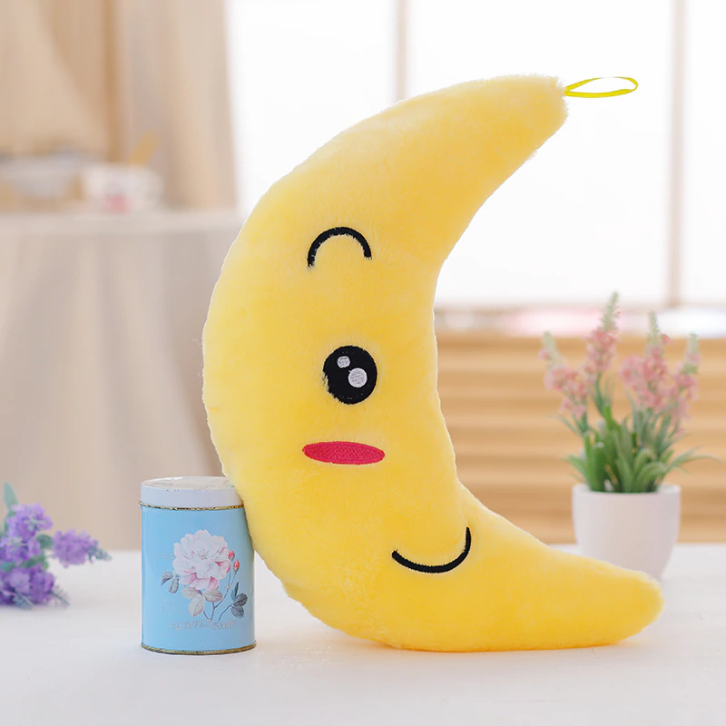 Thumbnail: 34CM Creative Toy Luminous Pillow Soft Stuffed Plush Glowing Colorful Stars