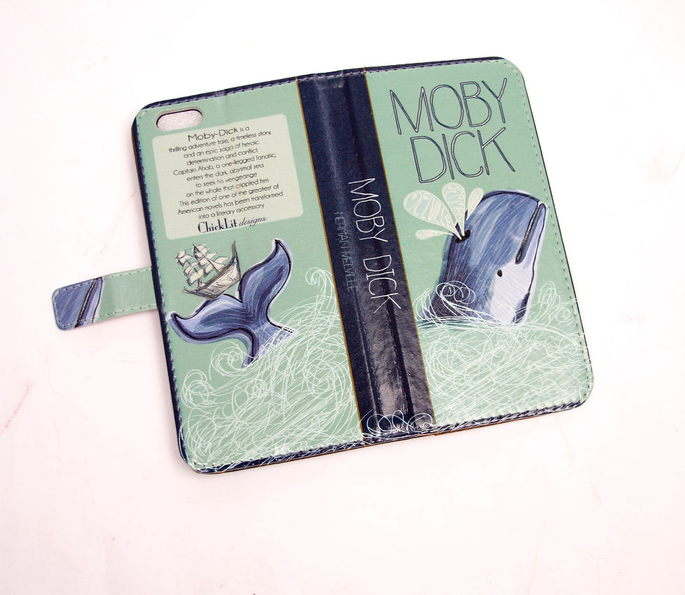 ภาพขนาดย่อ: Moby Dick Book Phone Flip Case Wallet for iPhone and Samsung