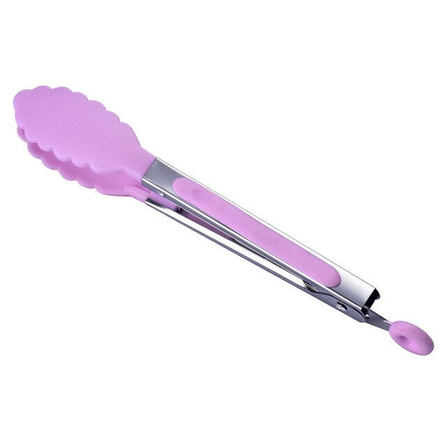 Thumbnail: Plastic Silicone Kitchen Cooking Salad Serving Stainless Steel Handle Utensil