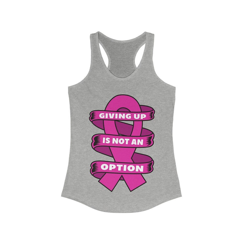 Thumbnail: Giving Up Is Not an Option Racerback Tank Top