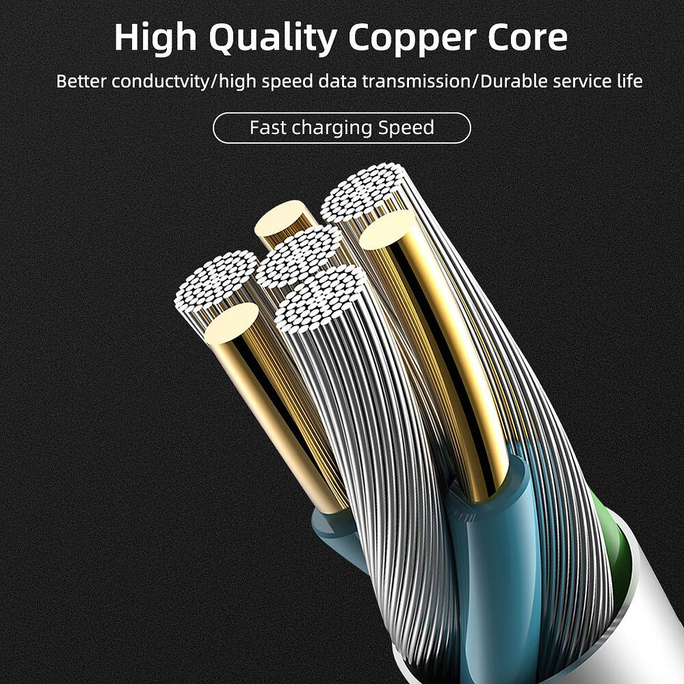 Thumbnail: 3 in 1 USB Cable for Phone Micro USB Type C 8 Pin Charger Cable for iPhone