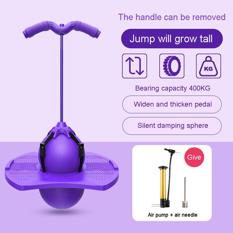 Thumbnail: Bouncing Ball With Handle and Pump Balance Platform Bouncy Jump Pogo Ball