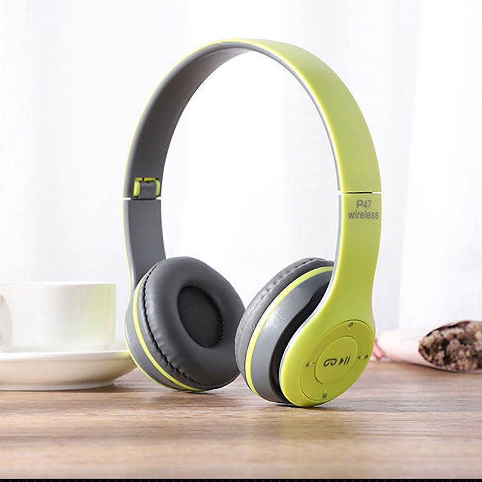 Thumbnail: 9D HIFI Stereo Foldable Wireless Headphones for Mobile Xiaomi Iphone Sumsamg