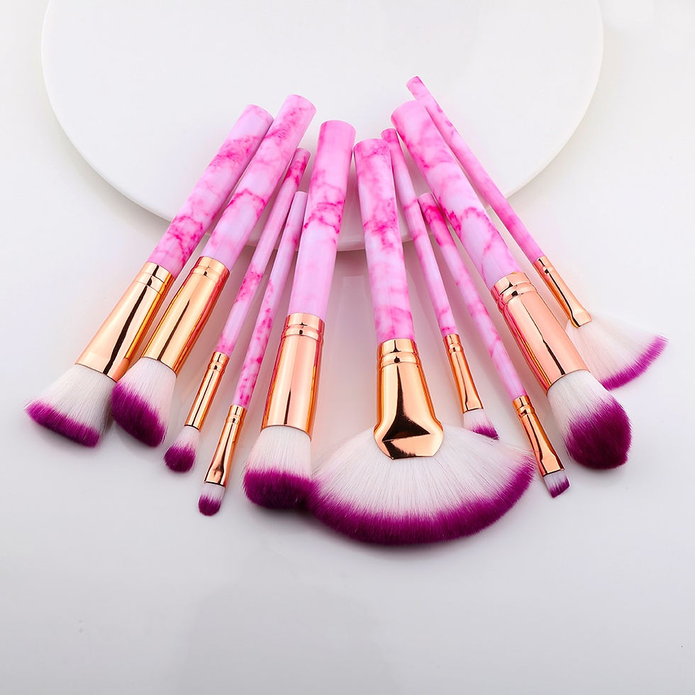 Thumbnail: 15Pcs Makeup Brushes Tool Set Cosmetic Powder Eye Shadow Foundation Blush
