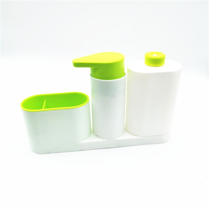 Thumbnail: Liquid Soap Dispenser Bottle Storage Box WithTank Cleaning Sponge