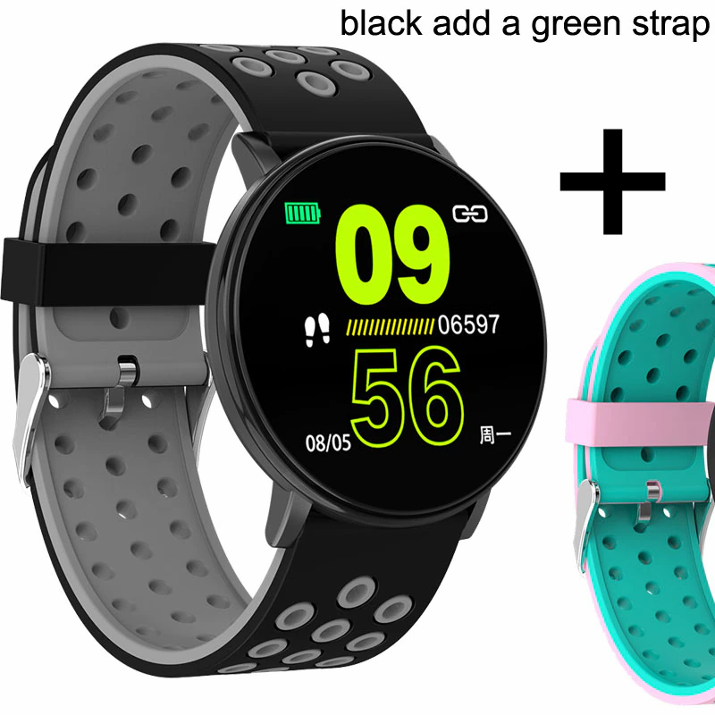 Thumbnail: Smart Watch Men Blood Pressure Smart Clock Round Waterproof Smartwatch