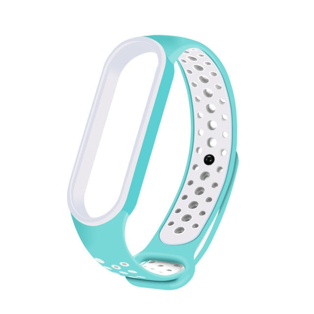 Thumbnail: Strap for Xiaomi Mi Band 5, Silicone Anti-Sweat Replacement Wrist Strap