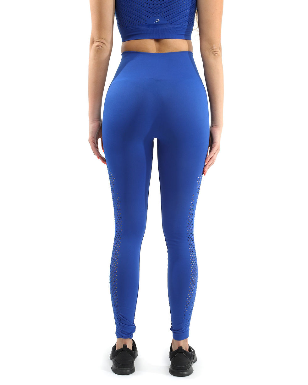 Thumbnail: Milano Seamless Legging - Blue [MADE IN ITALY]
