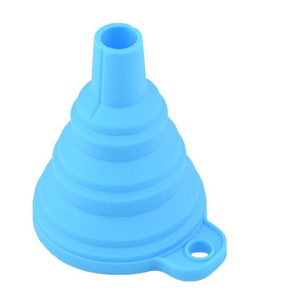Thumbnail: 1pc Food Grade Silicone Collapsible Funnel Kitchen Accessories Flexible