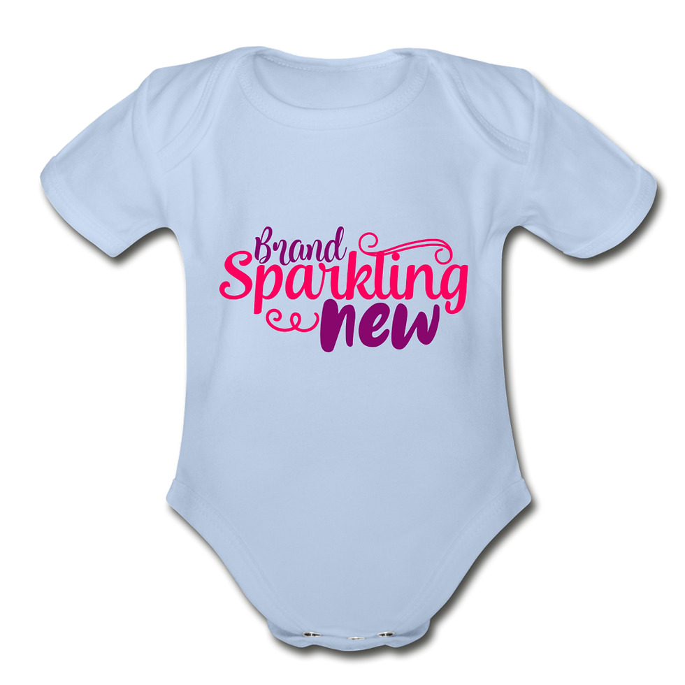 Thumbnail: Brand Sparkling New Short Sleeve Baby Bodysuit