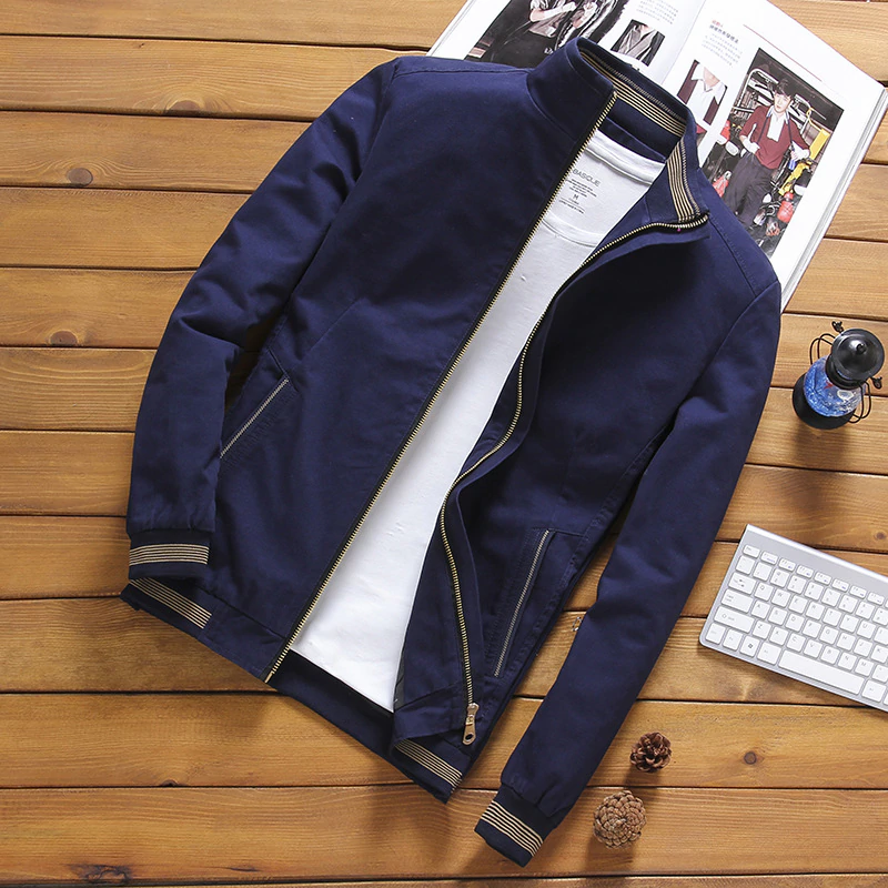 Thumbnail: Fleece Jackets Mens Plus Size Casual Jacket Men Bomber Male OuterwearJackets