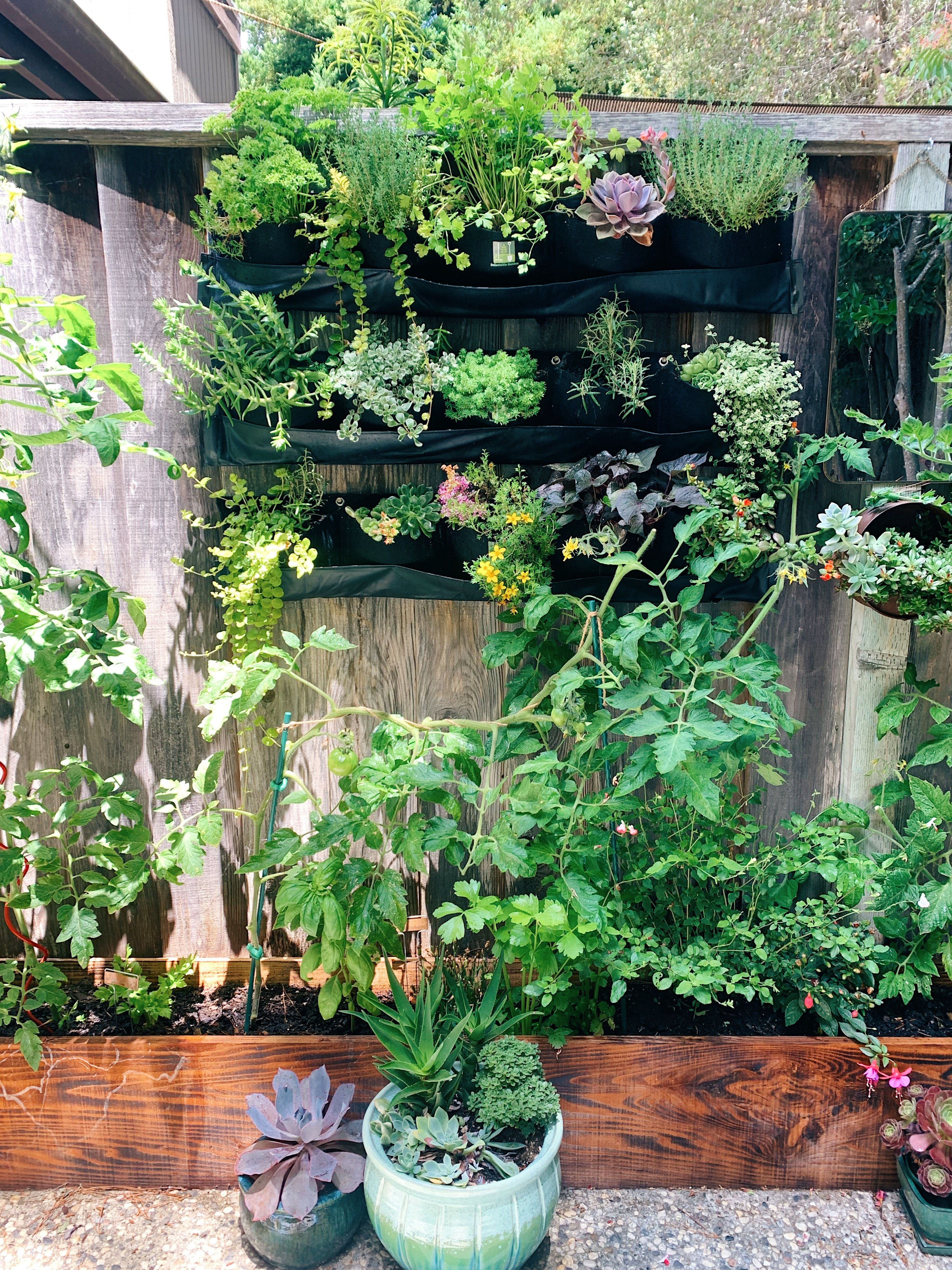 5 Pocket Indoor / Outdoor Waterproof Horizontal Planter-Eco-Friendly