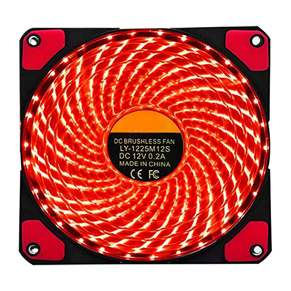 Thumbnail: 1Pcs PC Computer Case Fan 120mm 33 LED Silent Fan Heatsink Cooling for Computer