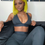Thumbnail: V-Neck Crop Tops Leggings 2 Pieces Set Winter Women Tracksuit