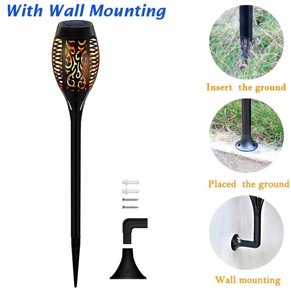 Thumbnail: LED Solar Flame Lights Outdoor LED Solar Lamp Garden Light Flickering Flame