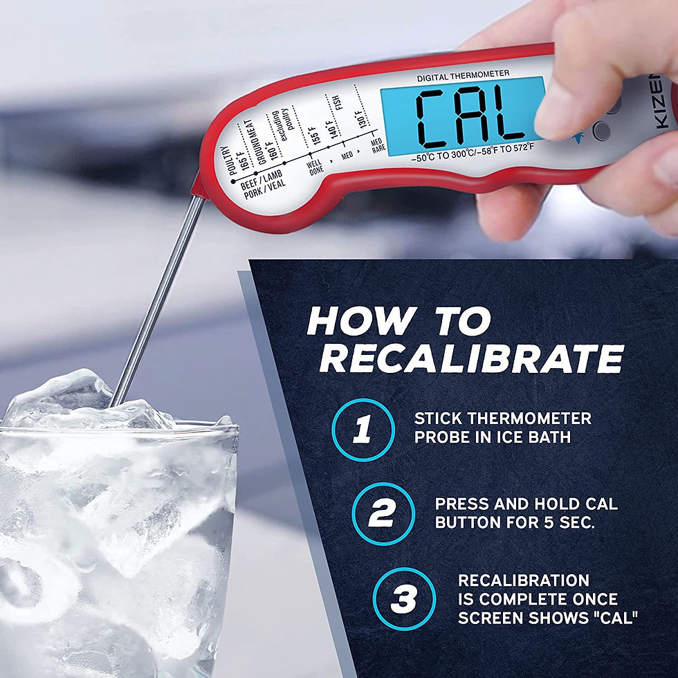 Thumbnail: Digital Meat Thermometer with Probe - Waterproof, Kitchen Instant Read Food The