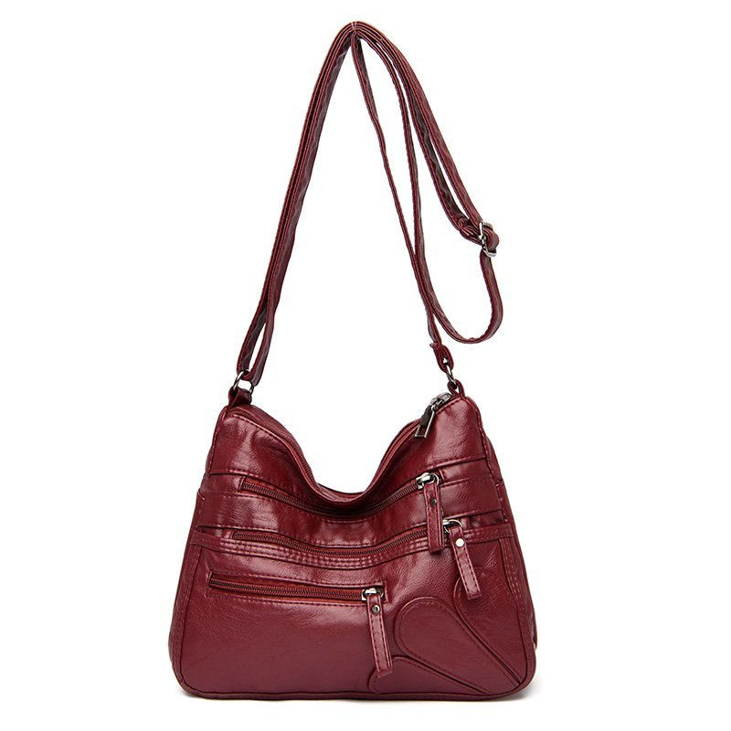 Thumbnail: High Quality Women's Soft Leather Shoulder Bags Multi-Layer Classic Crossbody