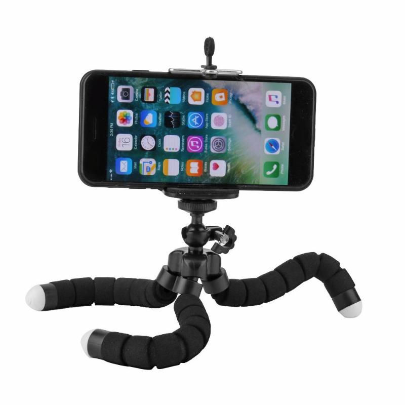 Thumbnail: Flexible Octopus Phone Camera Tripod Bracket 360 Rotary Stand Mount Monopod
