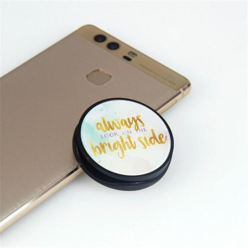 Thumbnail: Stone Pattern Camouflage Expanding Stand Grip Mount Phone Socket Fold Bracket