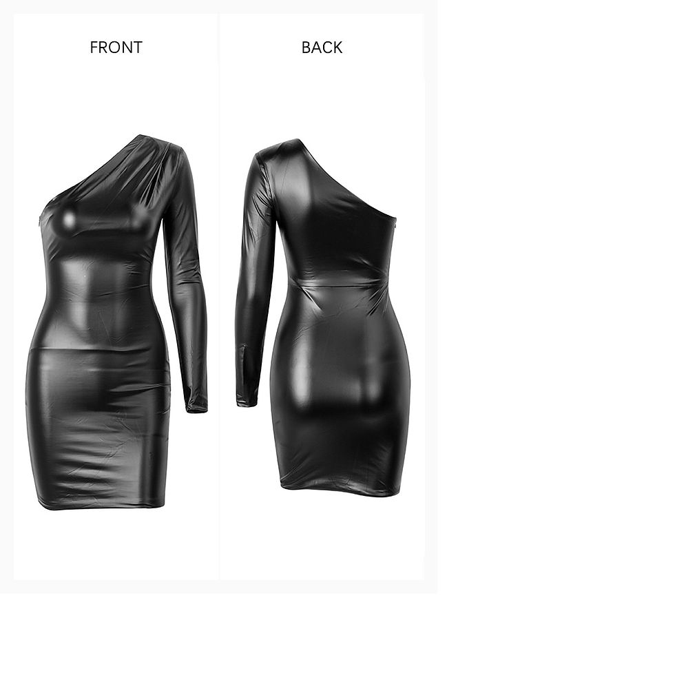 Miniatiūra: Penelope Faux Leather Dress