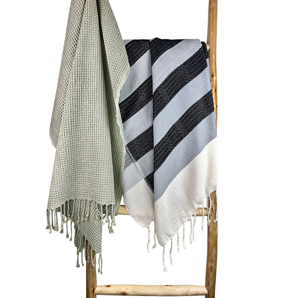 Thumbnail: Plush Stripe Turkish Towel